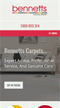 Mobile Screenshot of bennettscarpets.com.au